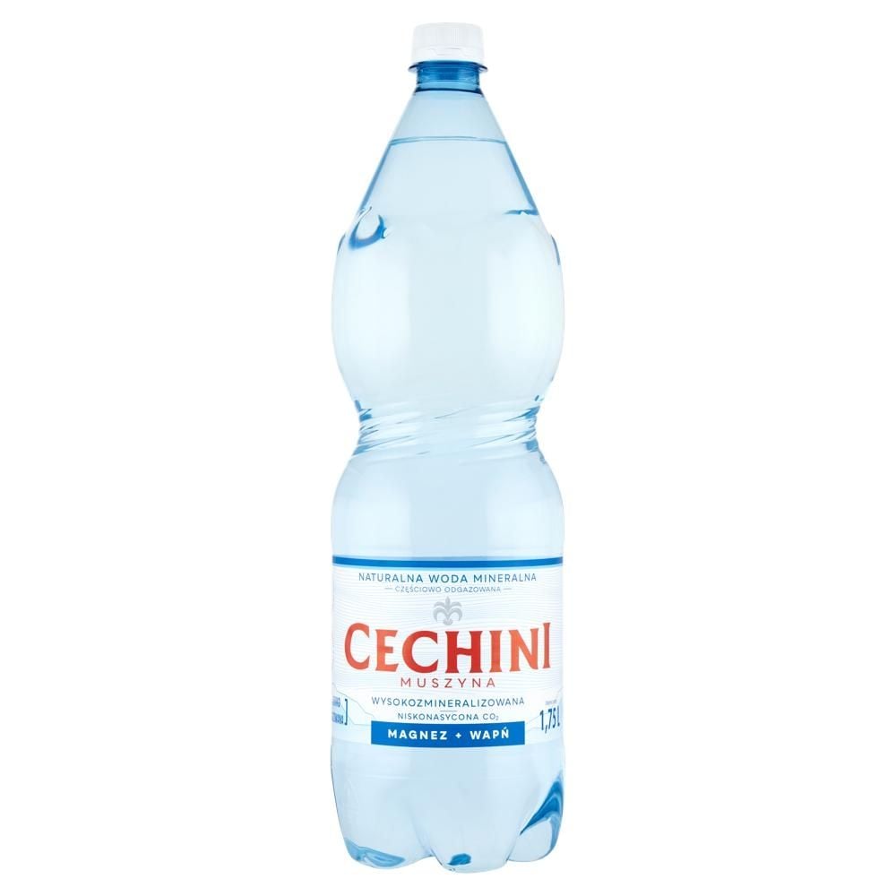 Cechini Muszyna Naturalna woda mineralna wysokomineralizowana niskonasycona CO₂ 1,75 l