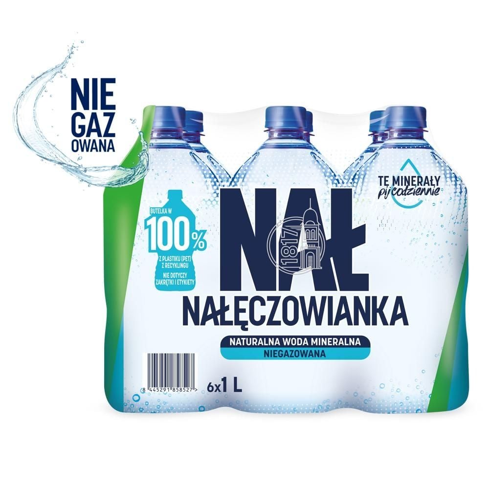 Nałęczowianka Naturalna woda mineralna niegazowana 6 x 1 l