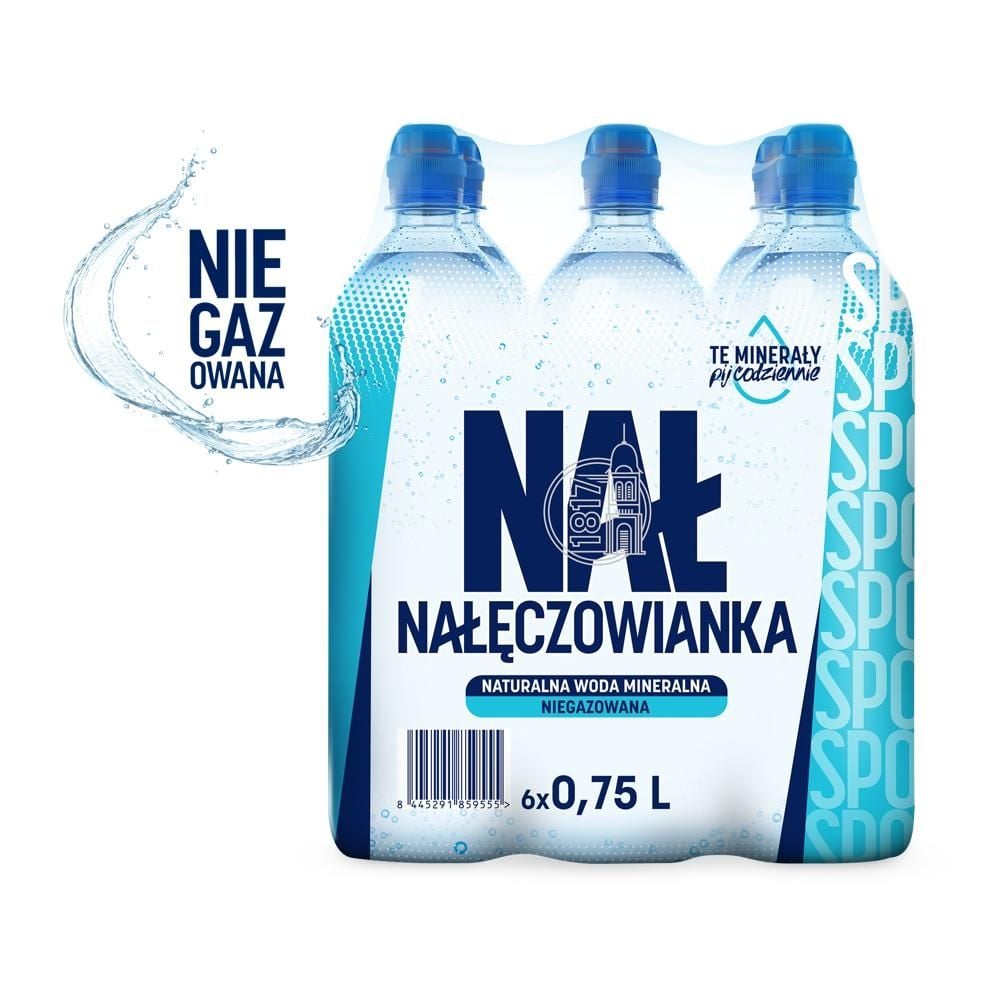 Nałęczowianka Naturalna woda mineralna niegazowana 6 x 0,75 l