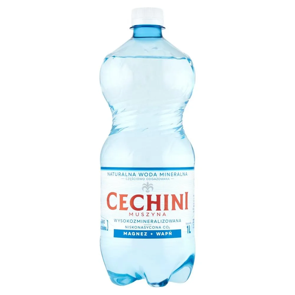 Cechini Muszyna Naturalna woda mineralna wysokomineralizowana niskonasycona CO₂ 1 l