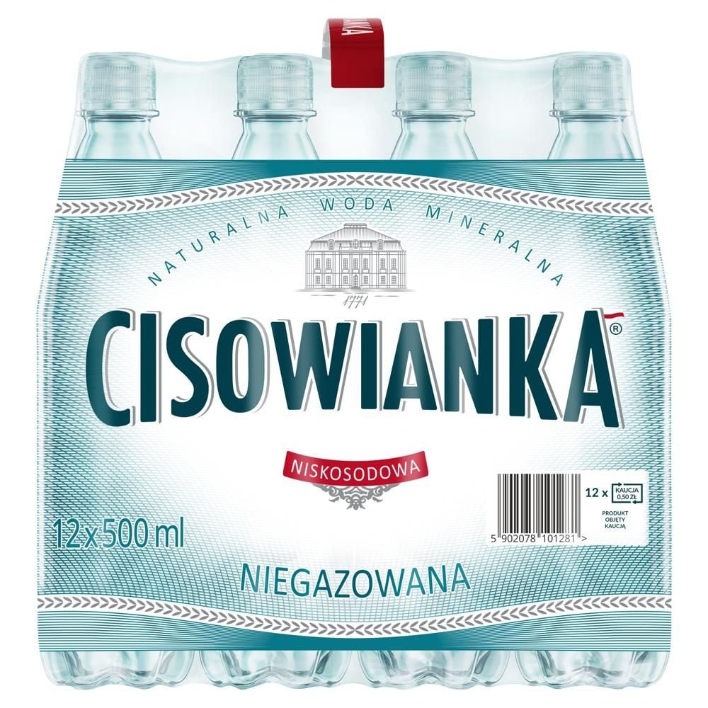 Cisowianka Naturalna woda mineralna niegazowana niskosodowa 12 x 500 ml