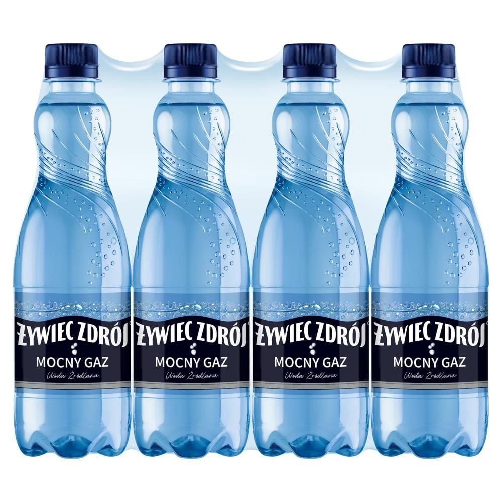 Żywiec Zdrój Mocny Gaz Woda źródlana 12 x 500 ml
