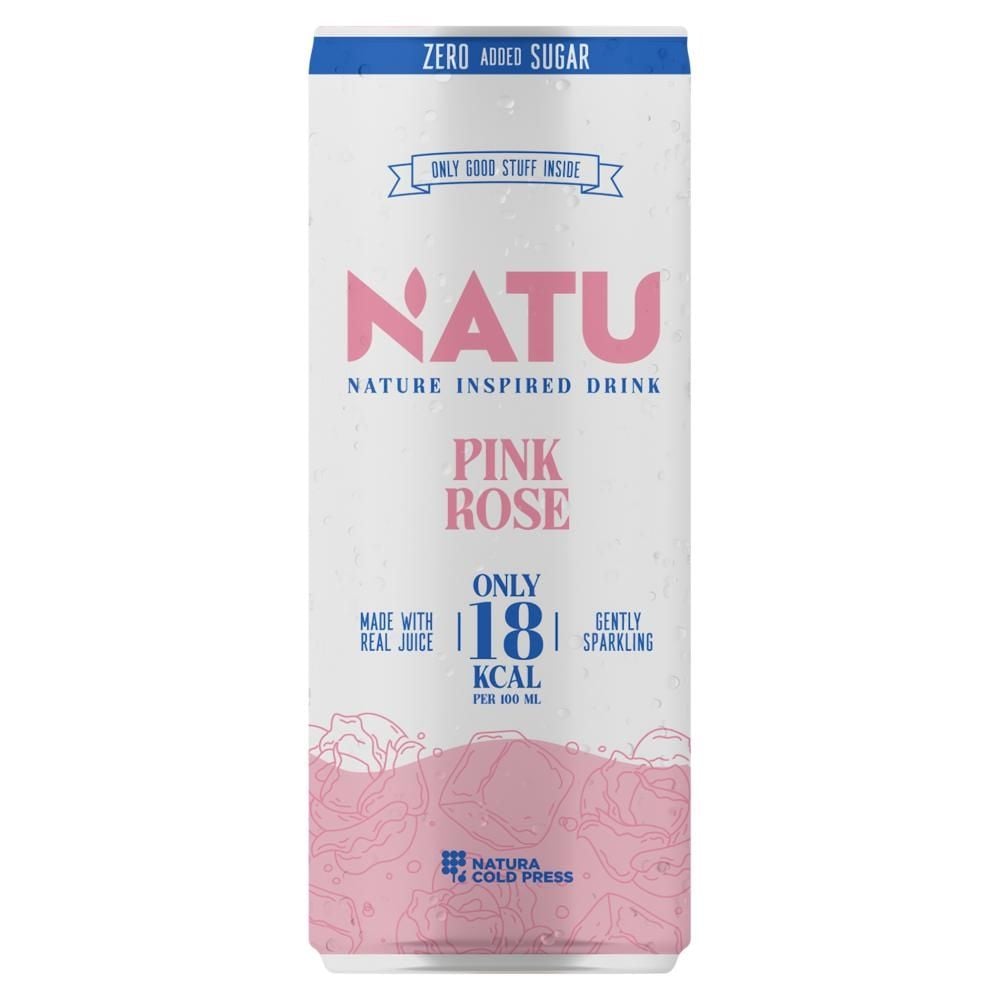 Natu Napój gazowany o smaku różanym 250 ml
