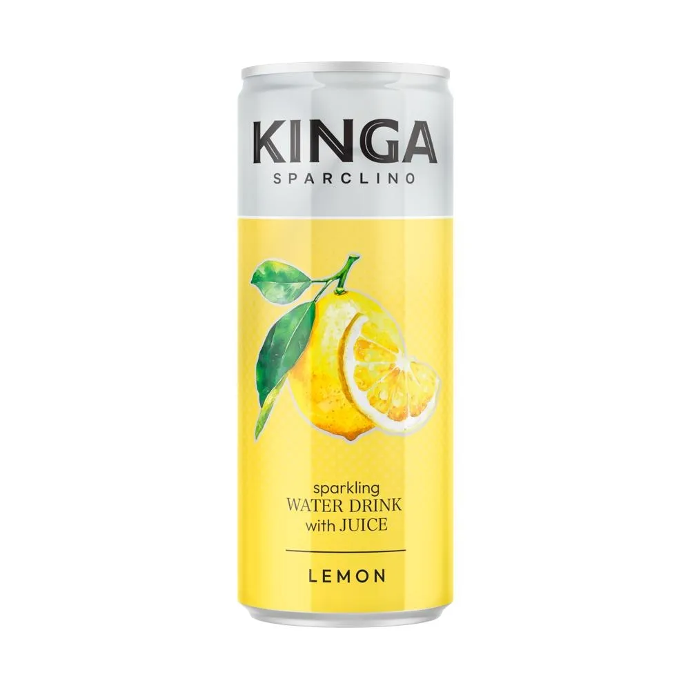 Kinga Sparclino Napój gazowany o smaku cytrynowym 250 ml