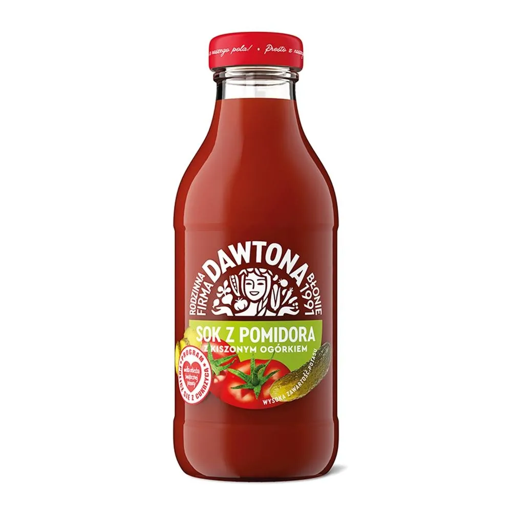 Dawtona Sok z pomidora z kiszonym ogorkiem 300 ml