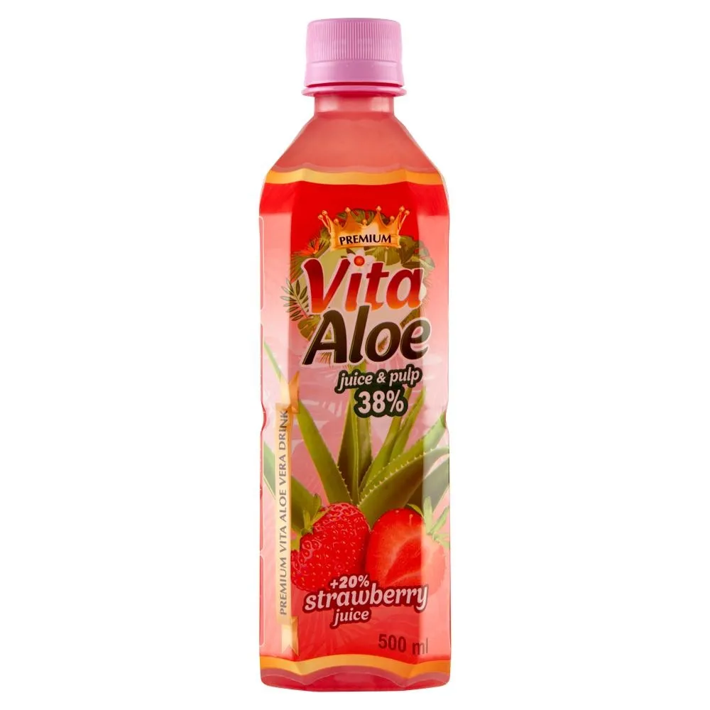 Vita Aloe Napój z aloesem i sokiem truskawkowym 500 ml