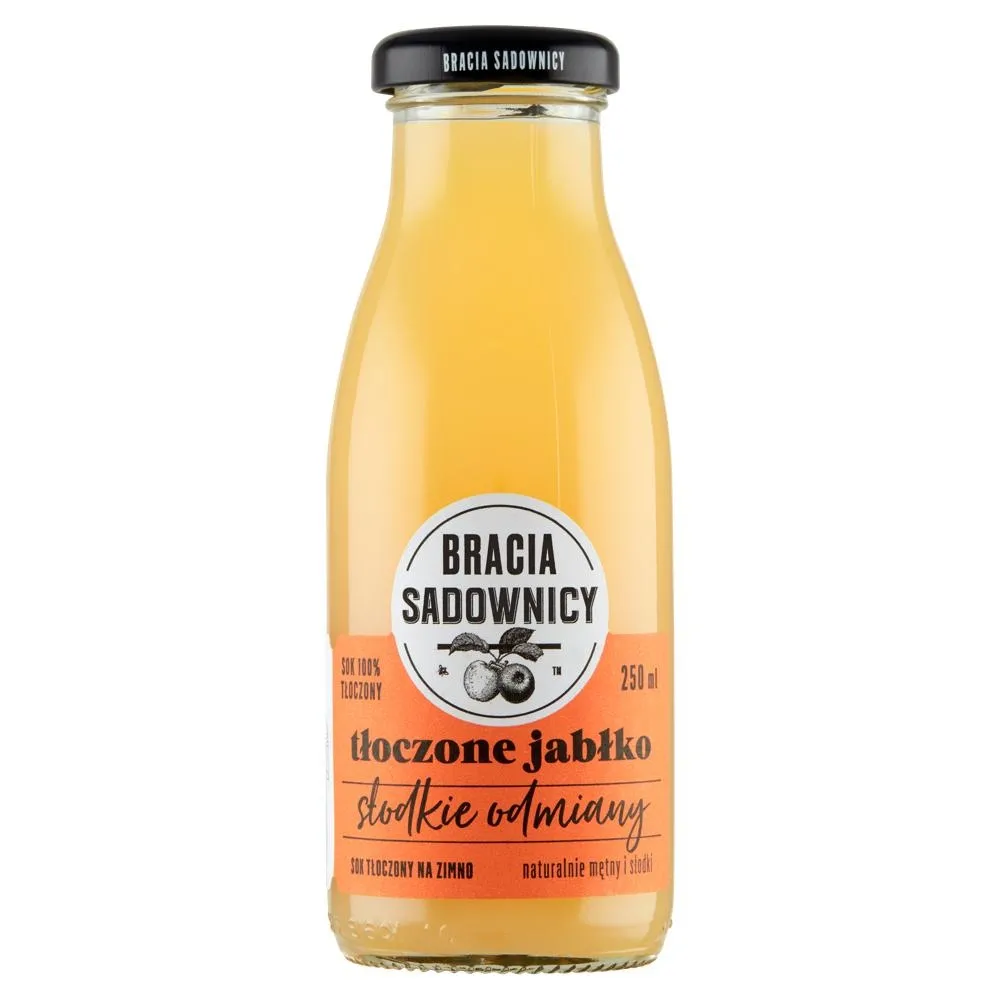 Bracia Sadownicy Sok tłoczone jabłko słodkie odmiany 250 ml