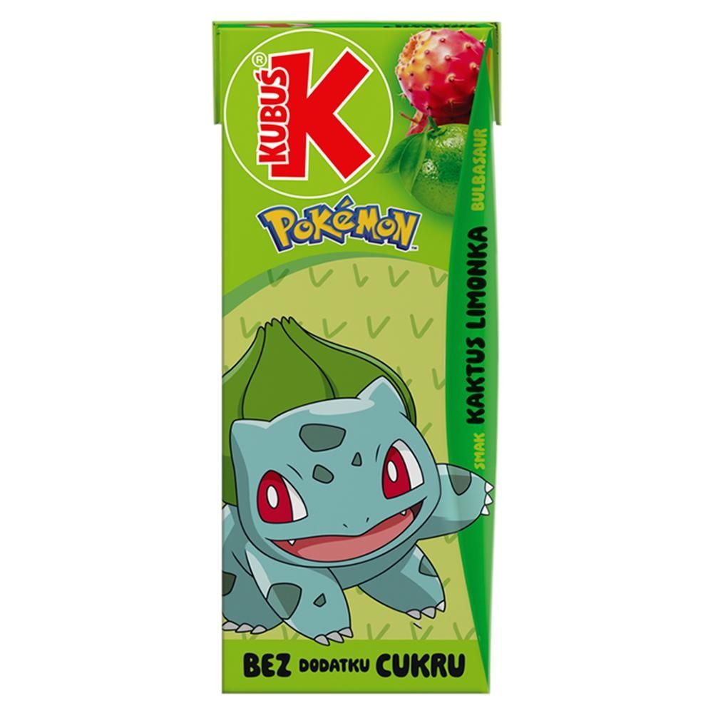 Kubuś Pokémon Napój smak kaktus limonka 200 ml
