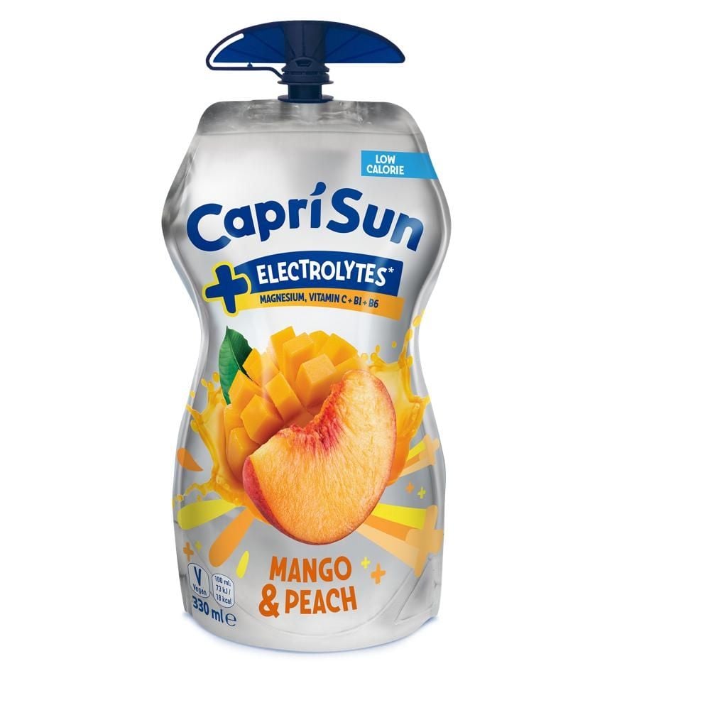 Capri Sun +Electrolytes Mango & Peach Niegazowany napój 330 ml