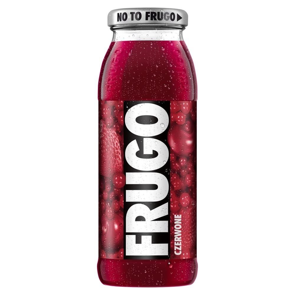 Frugo Czerwone Napój wieloowocowy niegazowany o smaku truskawki wiśni i czerwonej porzeczki 300 ml
