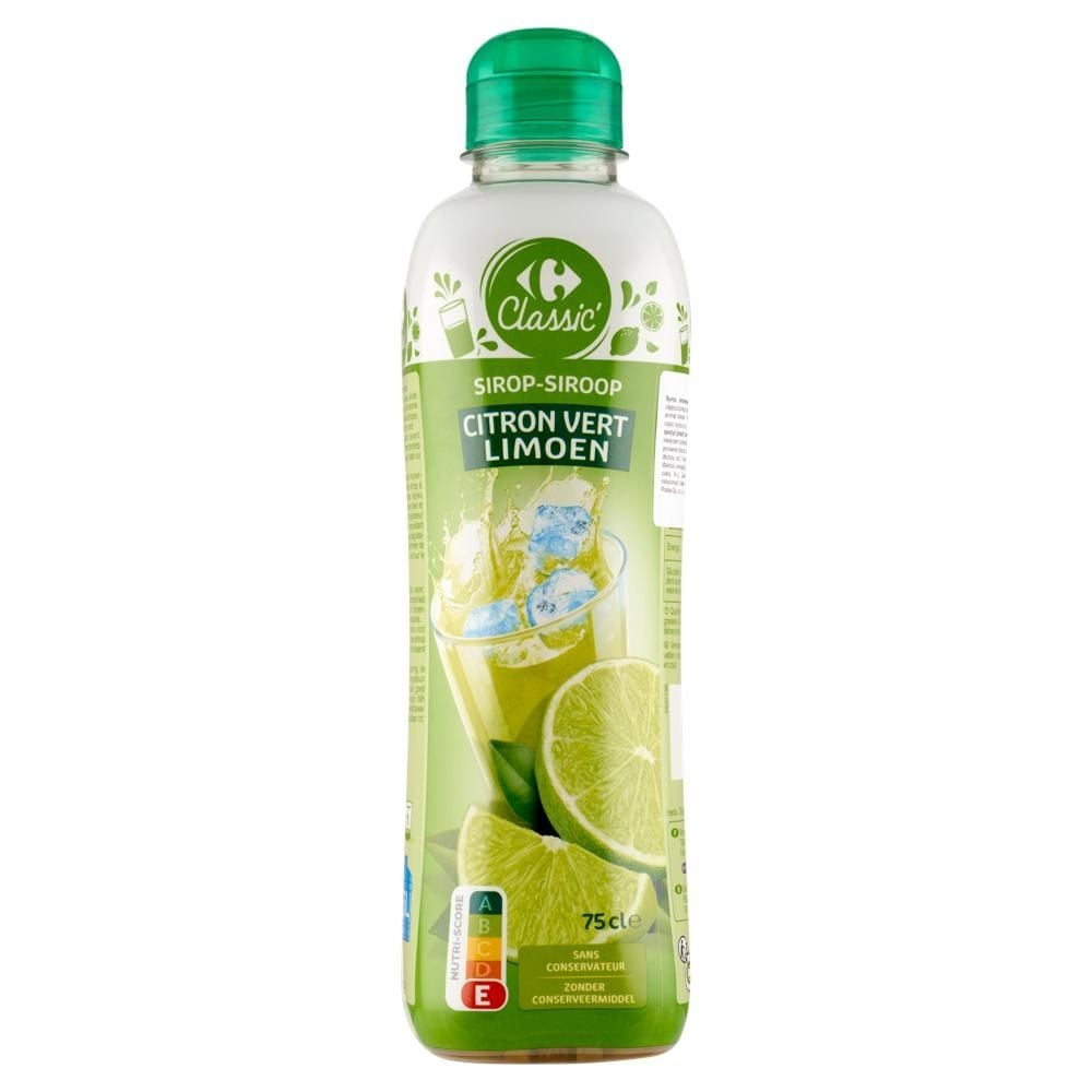 Carrefour Classic Syrop limonkowy 75 cl