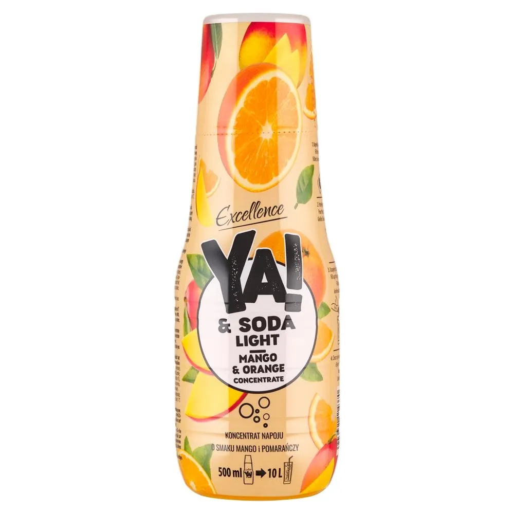 Excellence Ya! & Soda Light Koncentrat napoju o smaku mango i pomarańczy 500 ml