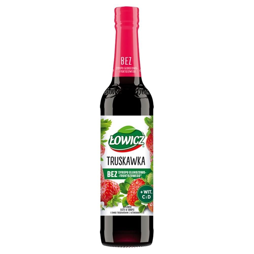 Łowicz Suplement diety w syropie o smaku truskawkowym 400 ml