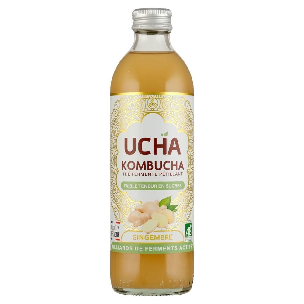 Ucha Kombucha z sokiem i ekstraktem z imbiru 35 cl