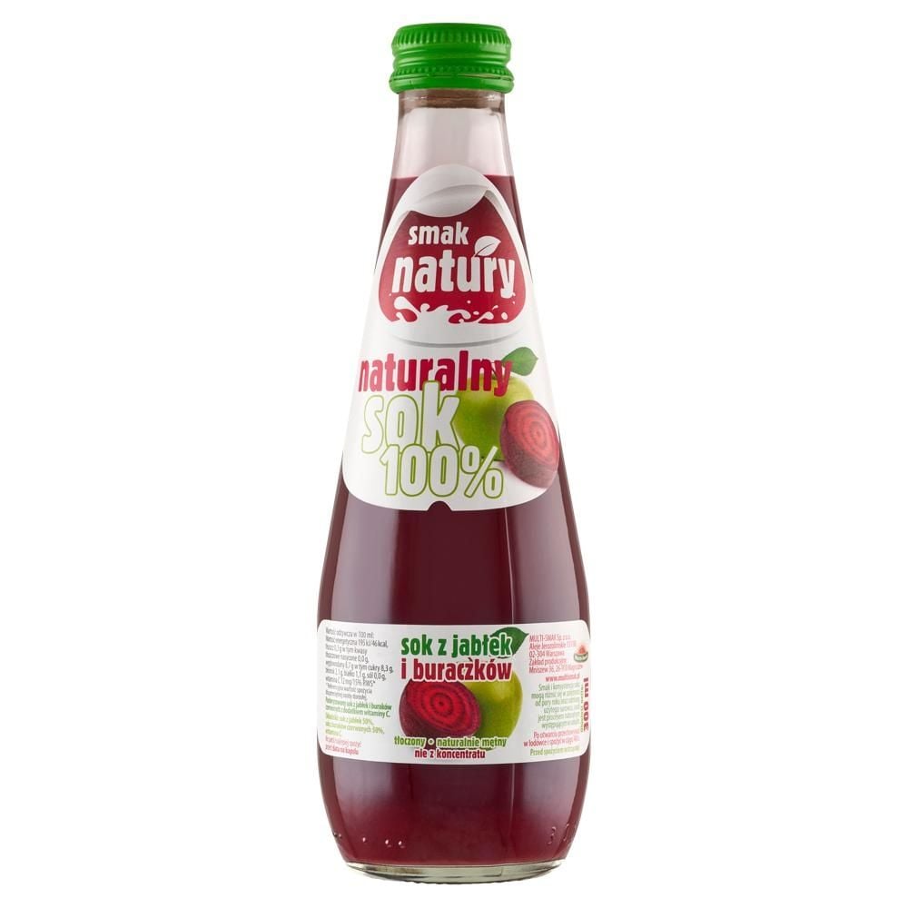 Smak natury Sok z jabłek i buraczków 300 ml