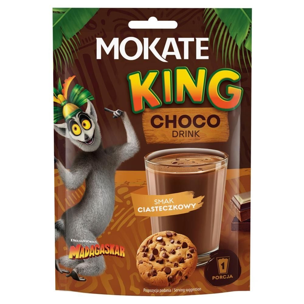 Mokate King Rozpuszczalny napój czekoladowy smak ciasteczkowy 27 g