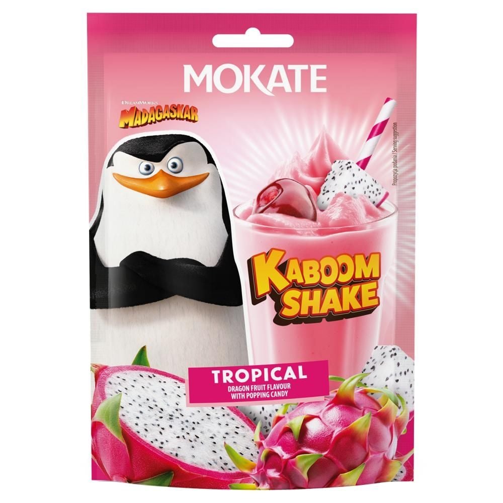 Mokate Kaboom Shake Tropical Rozpuszczalny napój w proszku z cukrem strzelającym 30 g