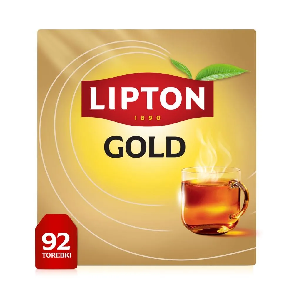 Lipton Gold Tea Herbata czarna aromatyzowana 138 g (92 torebki)