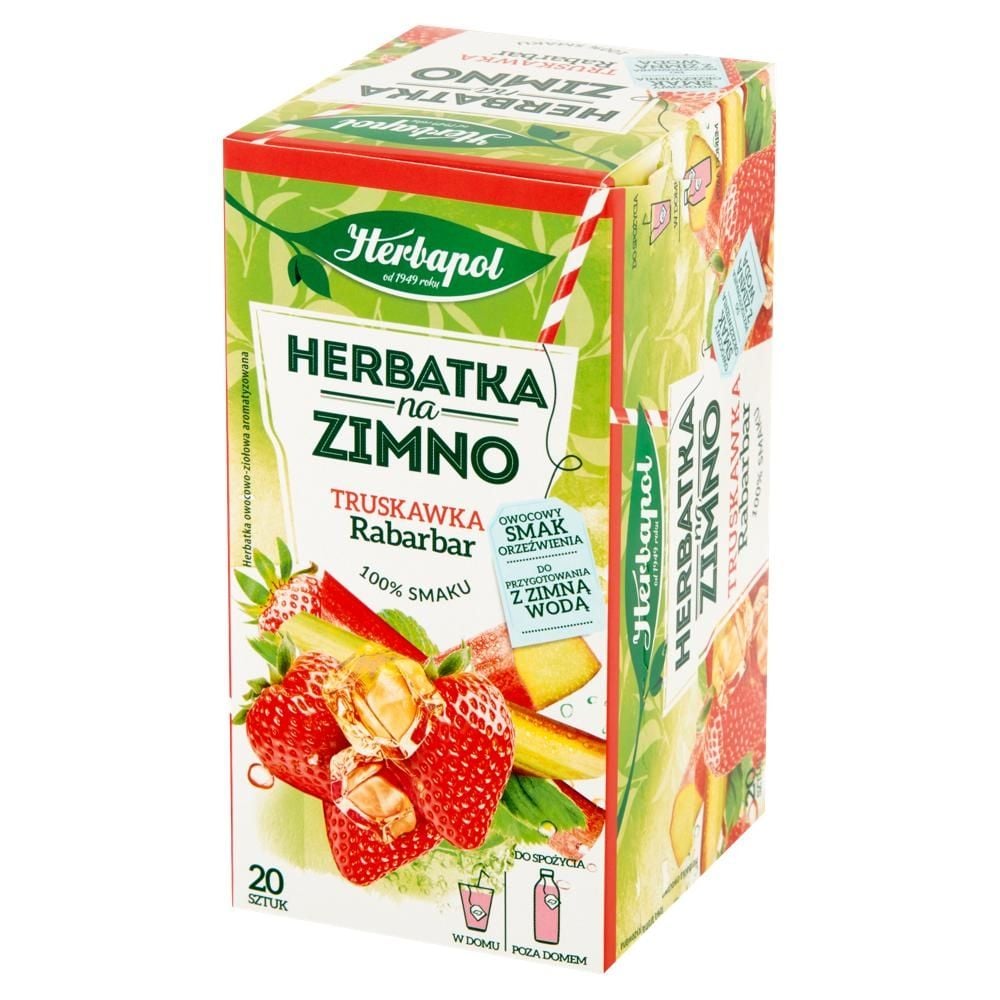 Herbapol Herbatka na zimno truskawka rabarbar 36 g (20 x 1,8 g)