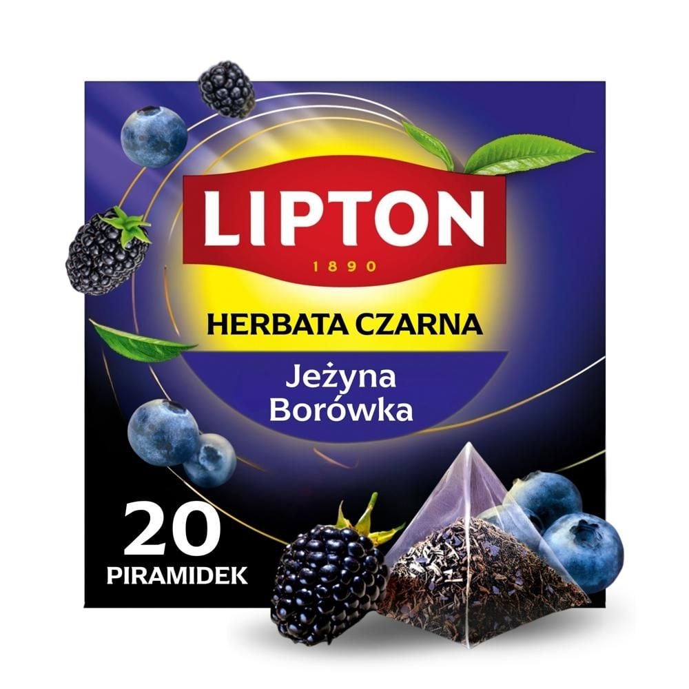 Lipton Blue Fruits Herbata czarna aromatyzowana 34 g (20 torebek)