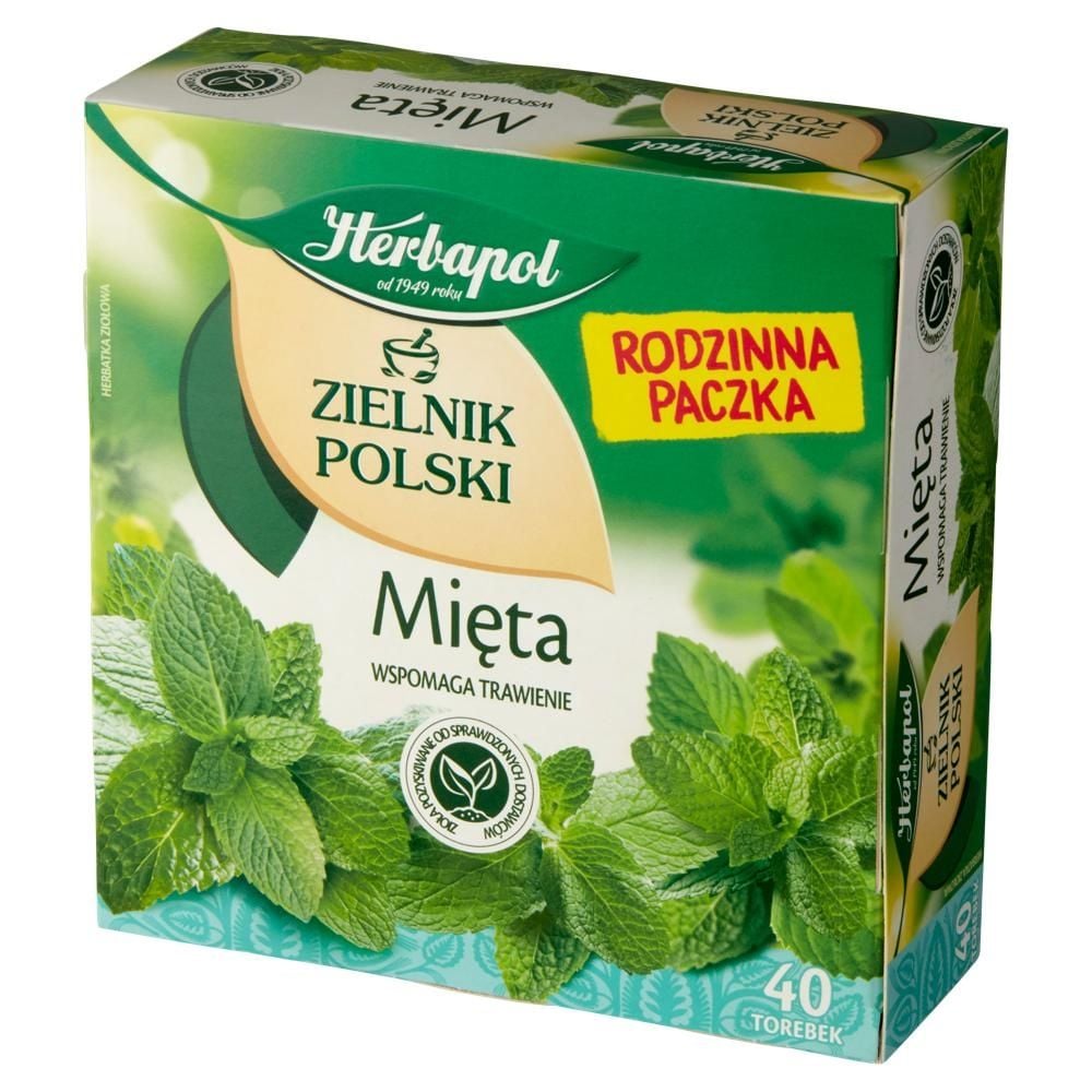 Herbapol Zielnik Polski Herbatka ziołowa mięta 80 g (40 x 2 g)