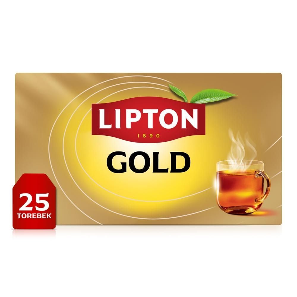 Lipton Gold Tea Herbata czarna aromatyzowana 37,5 g (25 torebek)