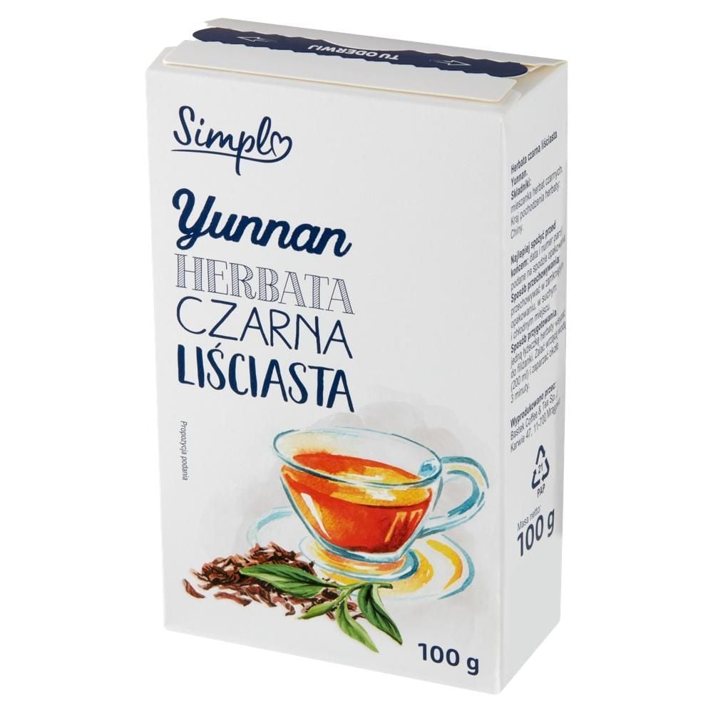 Simpl Herbata czarna liściasta Yunnan 100 g