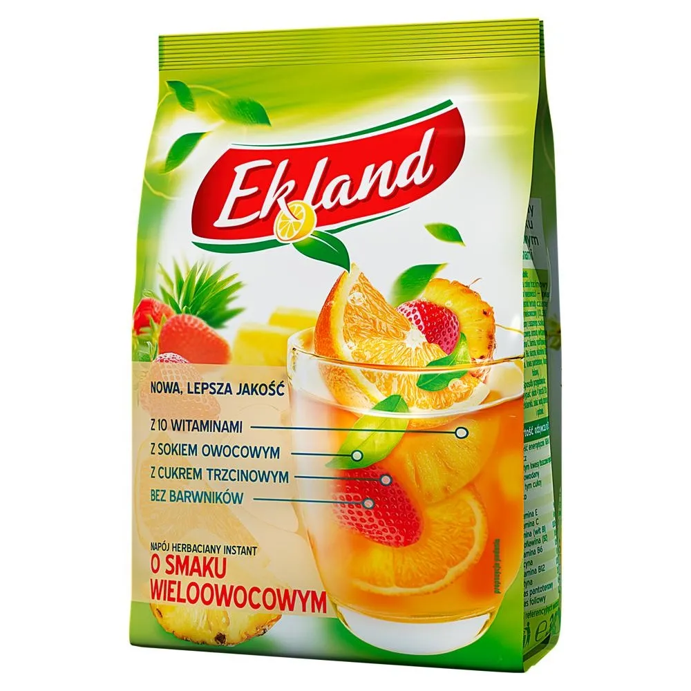 Ekland Napój herbaciany instant o smaku wieloowocowym 300 g