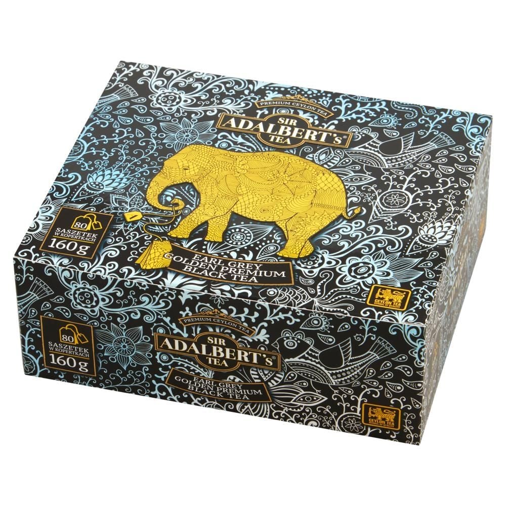 Adalbert's Tea Golden Premium Earl Grey Herbata czarna 160 g (80 x 2 g)