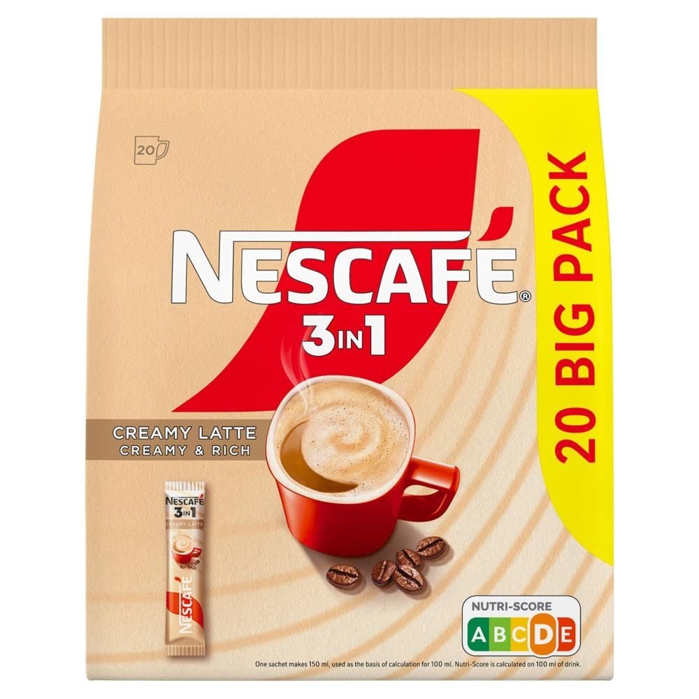 Nescafé 3in1 Creamy Latte Rozpuszczalny napój kawowy 300 g (20 x 15 g)