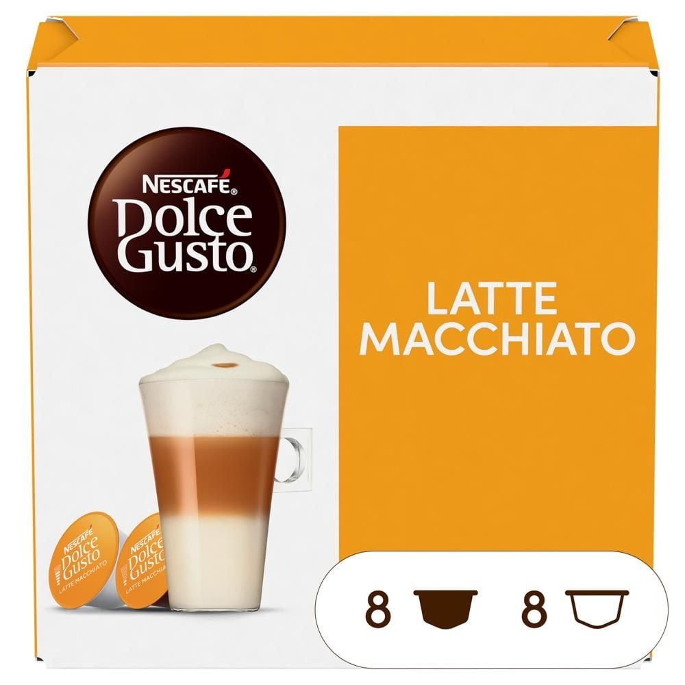 NESCAFÉ Dolce Gusto Latte Macchiato Kawa w kapsułkach 183,2 g (8 x 17,4 g i 8 x 5,5 g)