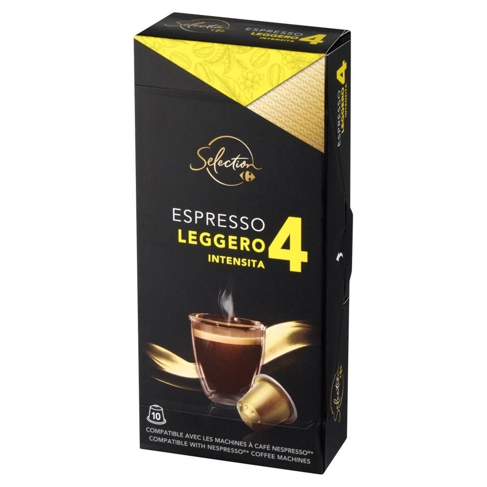 Carrefour Selection Espresso Legero Kawa mielona w kapsułkach 52 g (10 sztuk)