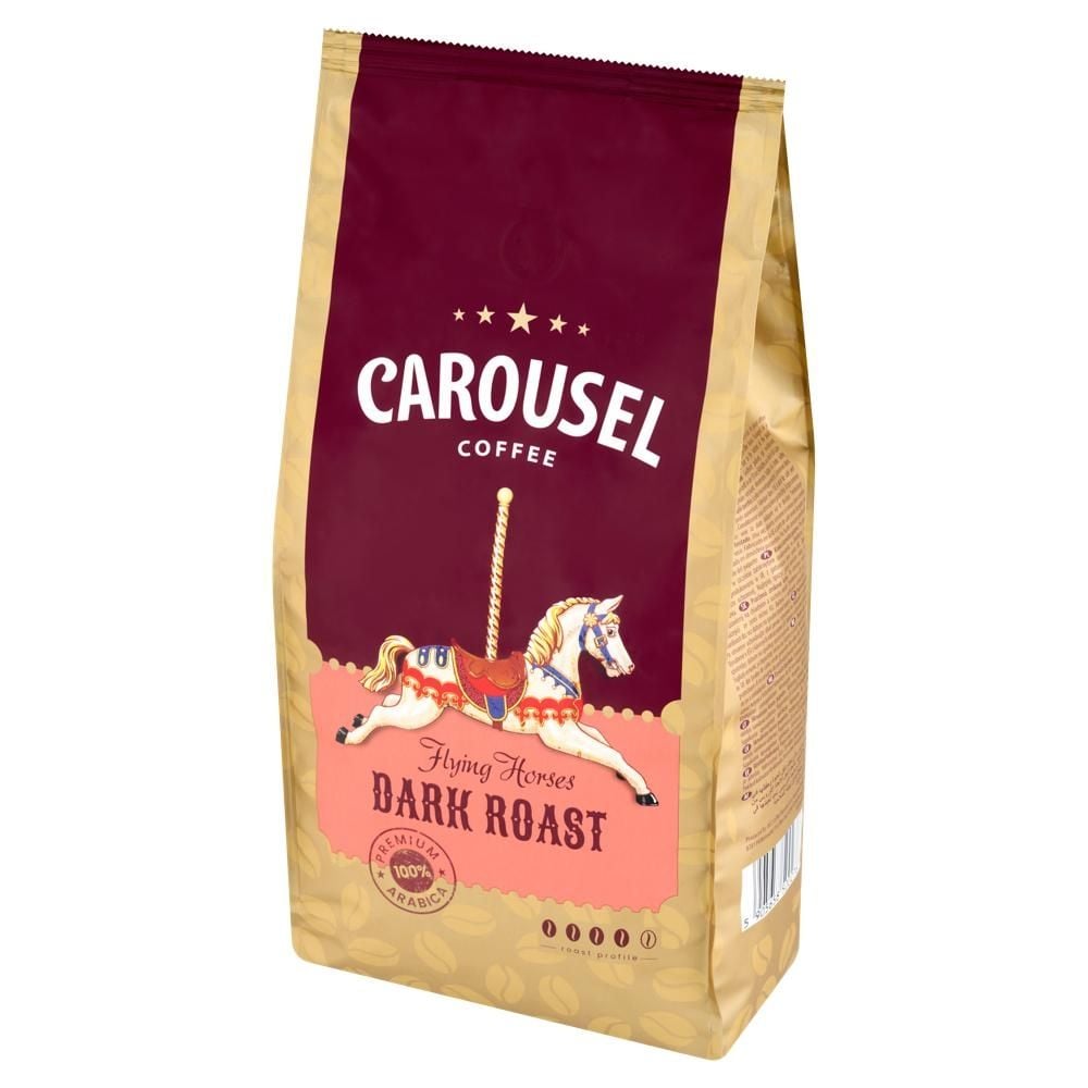 Carousel Flying Horses Dark Roast Kawa ziarnista palona 1000 g