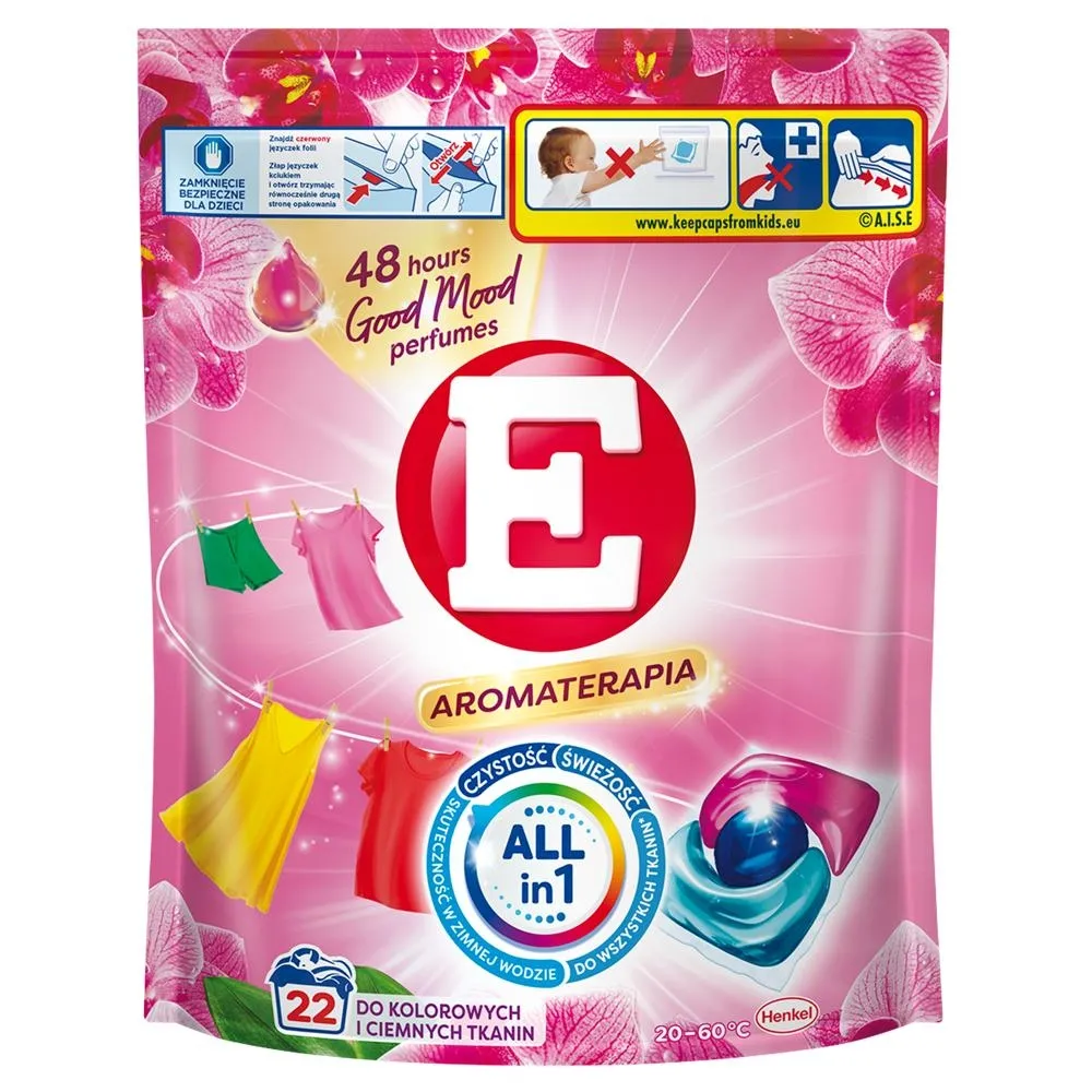 E Aromaterapia Środek do prania kolorowych i ciemnych tkanin 264 g (22 prania)