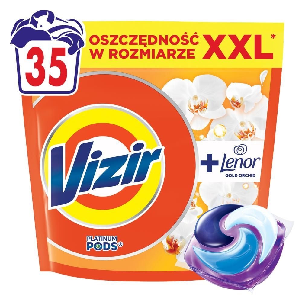 Vizir PODS + Lenor Gold Orchid Kapsułki Do Prania,, 35 Prań