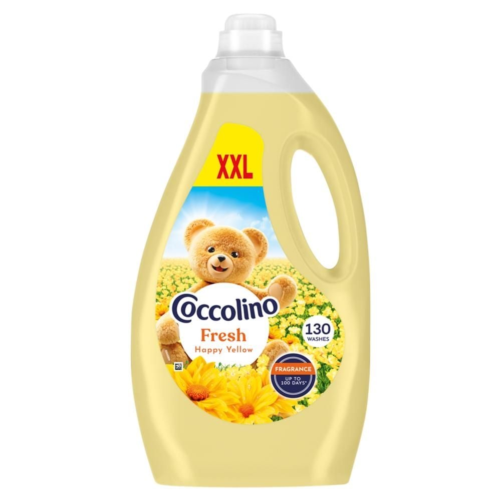 Coccolino Fresh XXL Happy Yellow Płyn do płukania tkanin koncentrat 2990 ml (130 prań)
