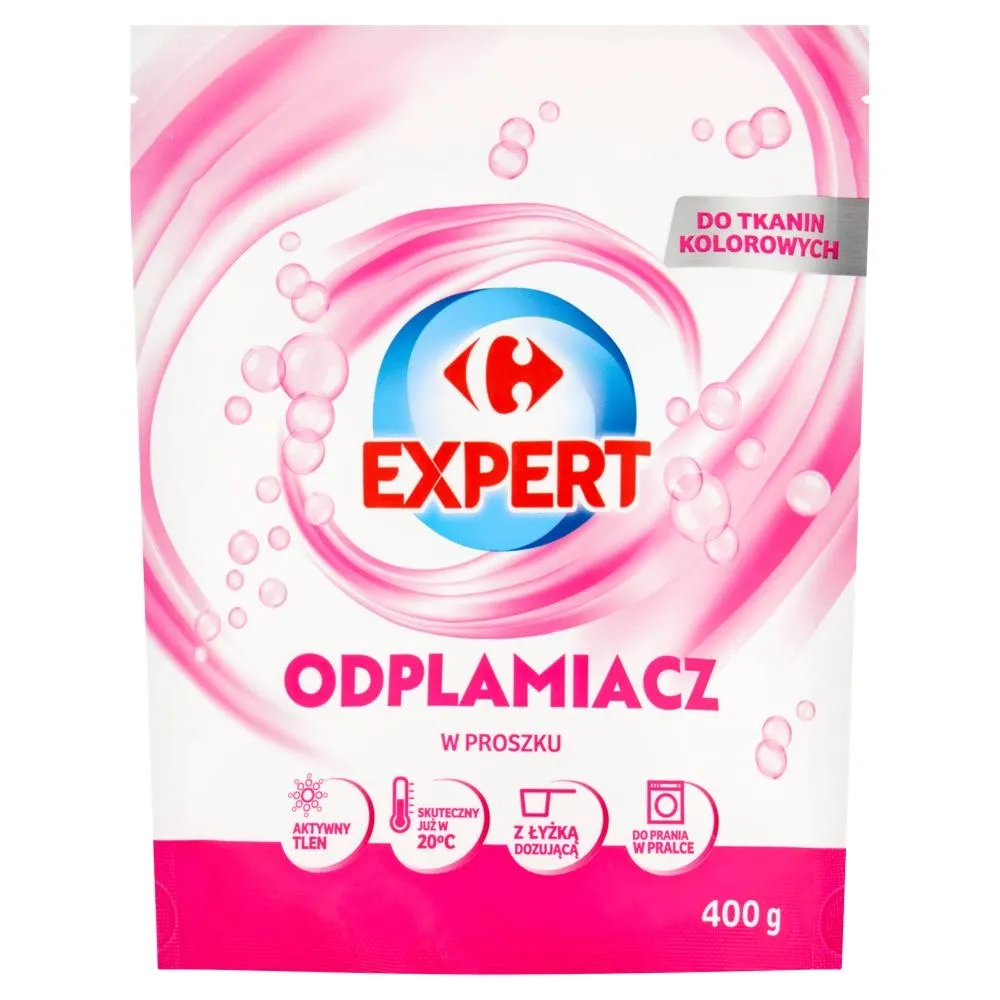 Carrefour Expert Odplamiacz w proszku do tkanin kolorowych 400 g