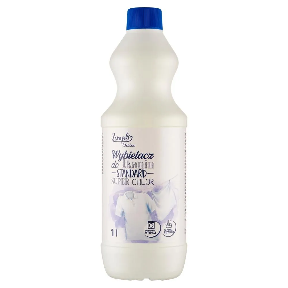 Simpl Choice Wybielacz do tkanin standard super chlor 1 l