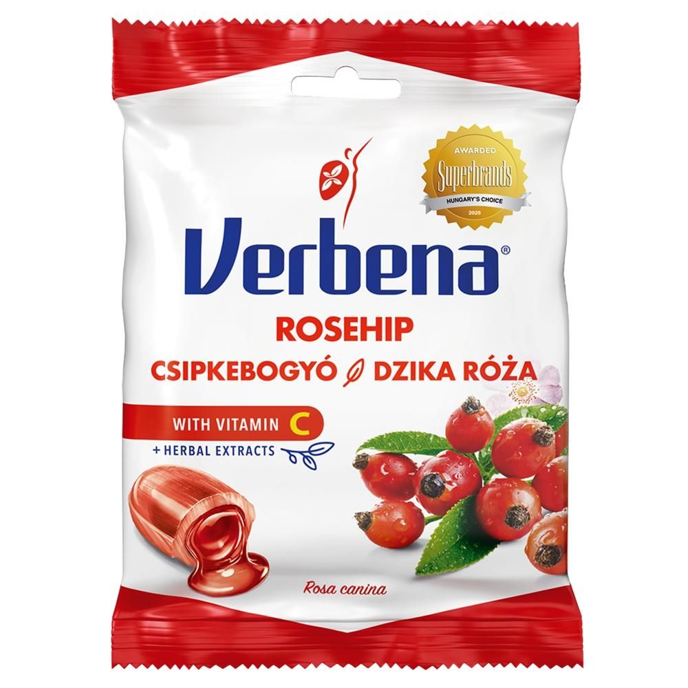 Verbena Nadziewane ziołowe cukierki dzika róża 60 g