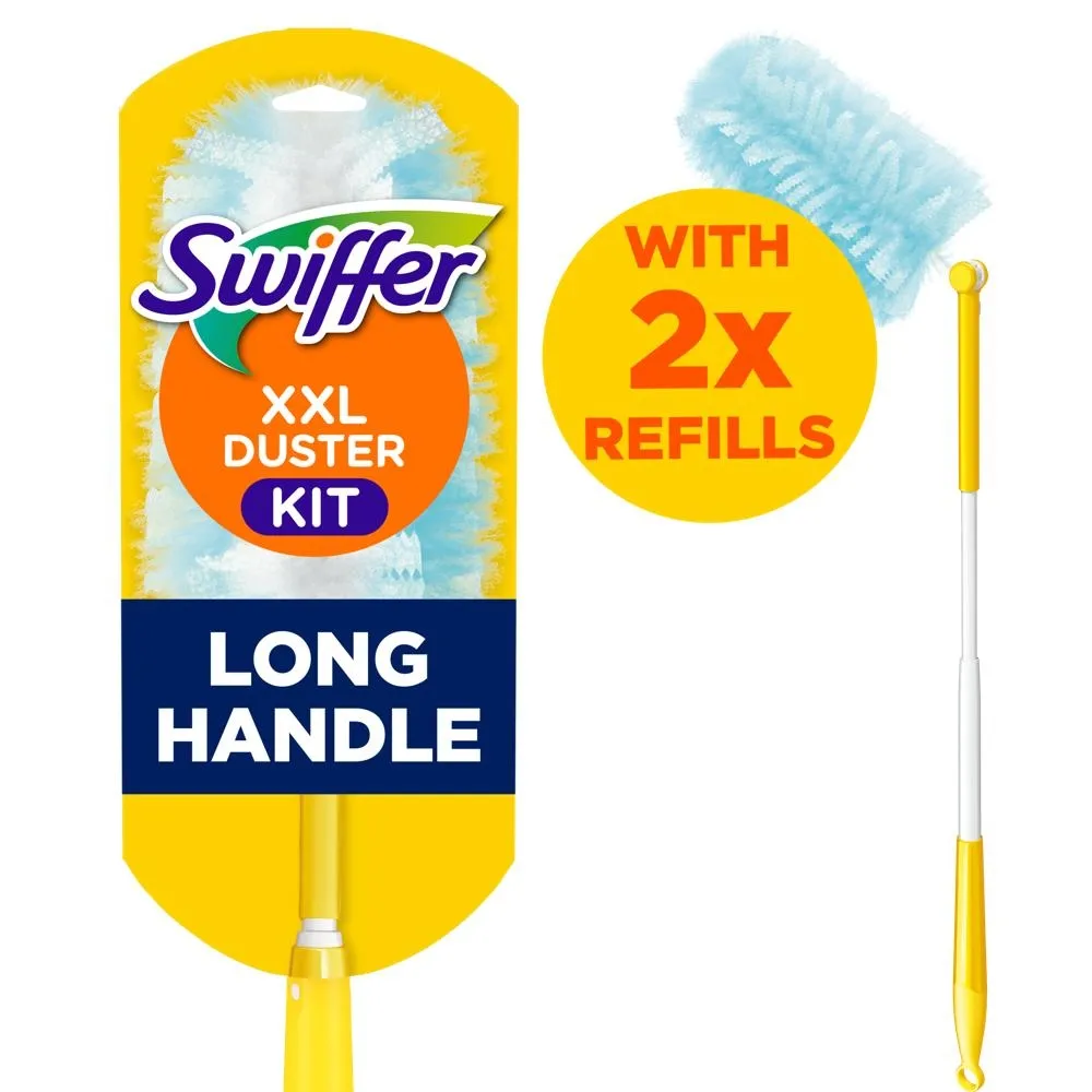 Swiffer XXL Zestaw do usuwania kurzu  i zatrzymujący kurz (1rączka +2 miotełek do kurzu)