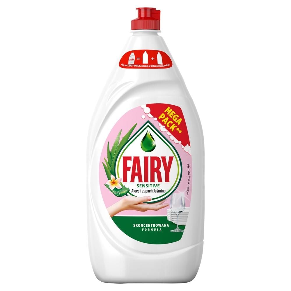 Fairy Skóra wrażliwa Aloe Vera & Pink Jasmine Płyn do mycia naczyń, delikatny dla skóry 1350 ML