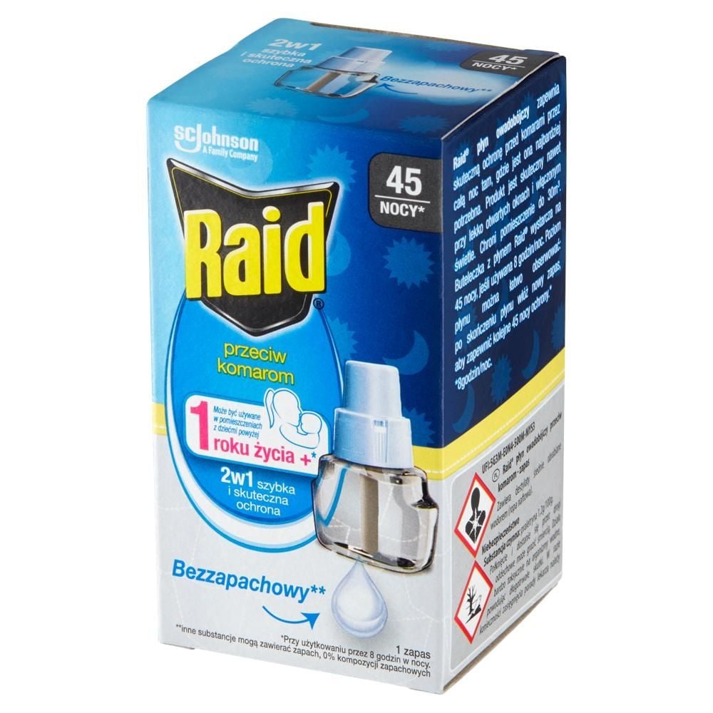 Raid Płyn owodobójczy przeciw komarom zapas bezzapachowy 27 ml