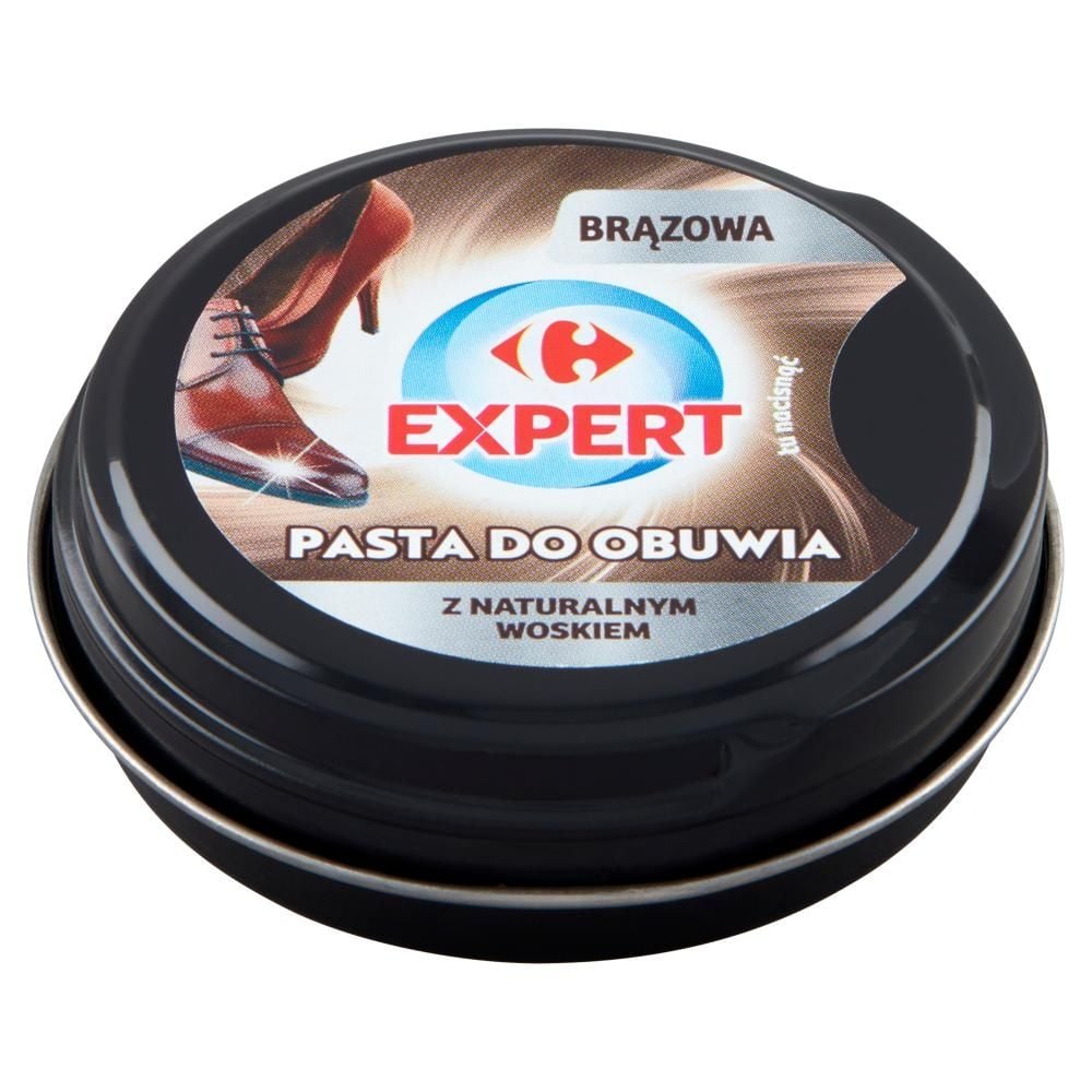 Carrefour Expert Pasta do obuwia brązowa 35 g