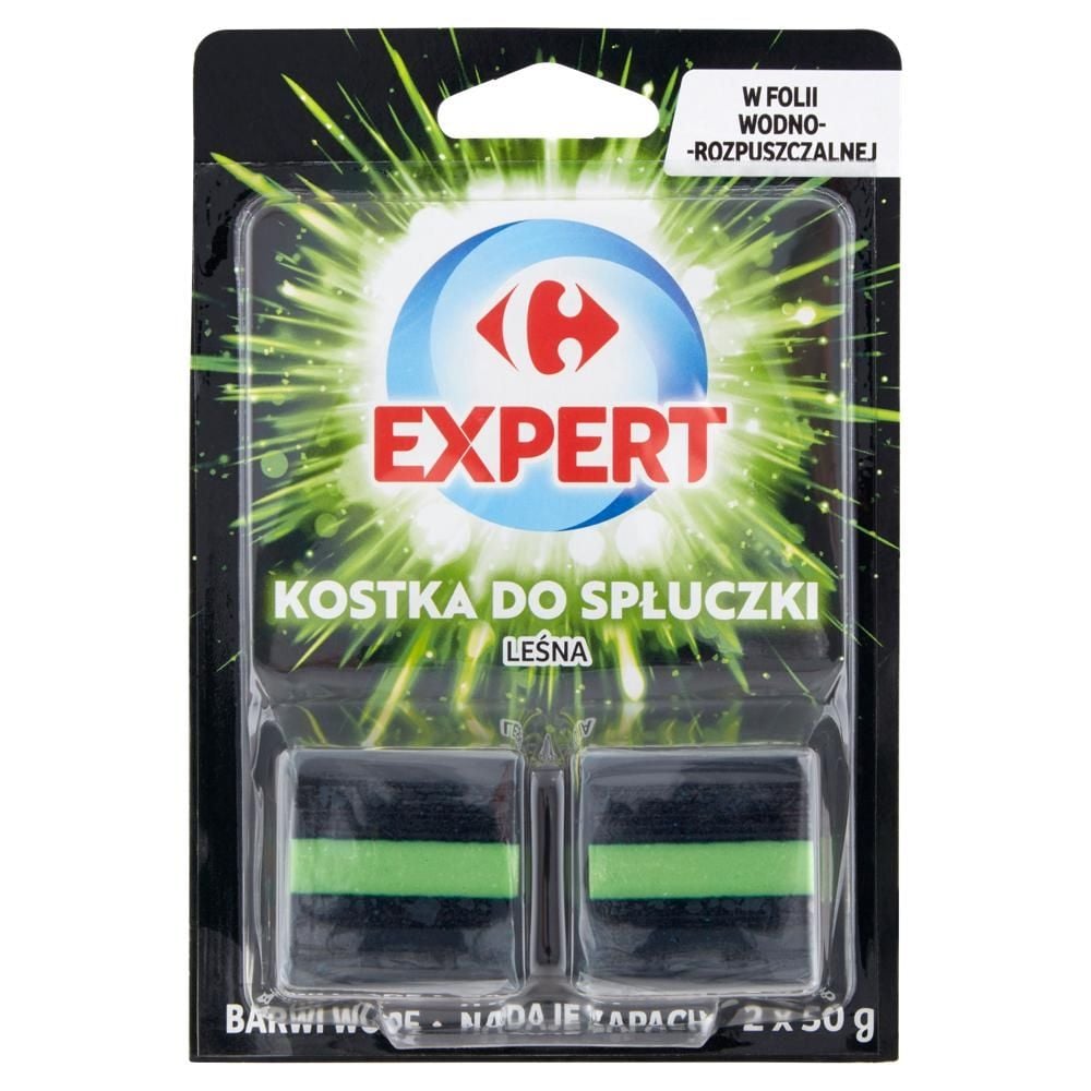 Carrefour Expert Kostka do spłuczki leśna 2 x 50 g