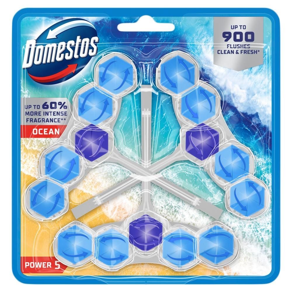 Domestos Power 5 Ocean Kostka toaletowa 3 x 50 g