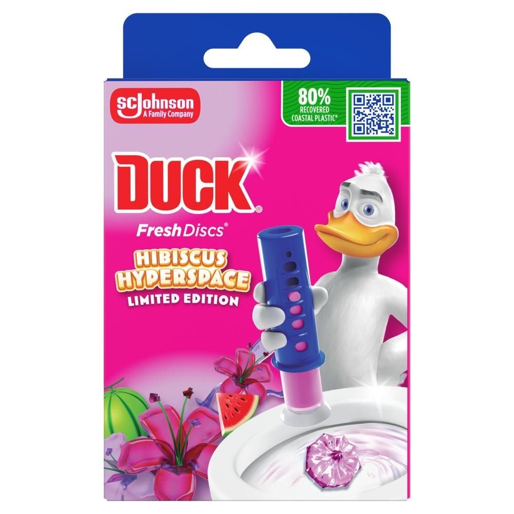 Duck Fresh Discs Hibiscus Hyperspace Żelowy krążek do toalety 36 ml