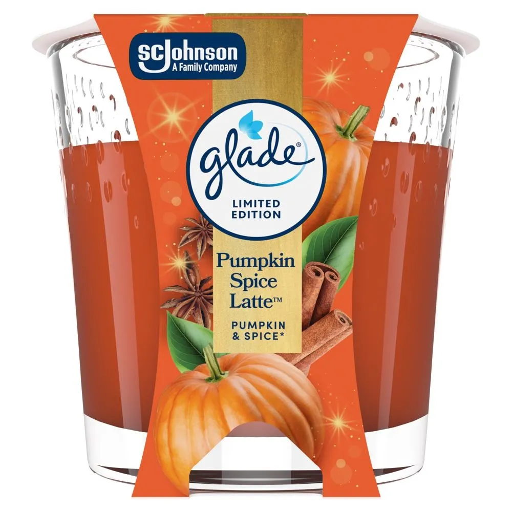 Glade Pumpkin Spice Latte Świeca zapachowa 112 g