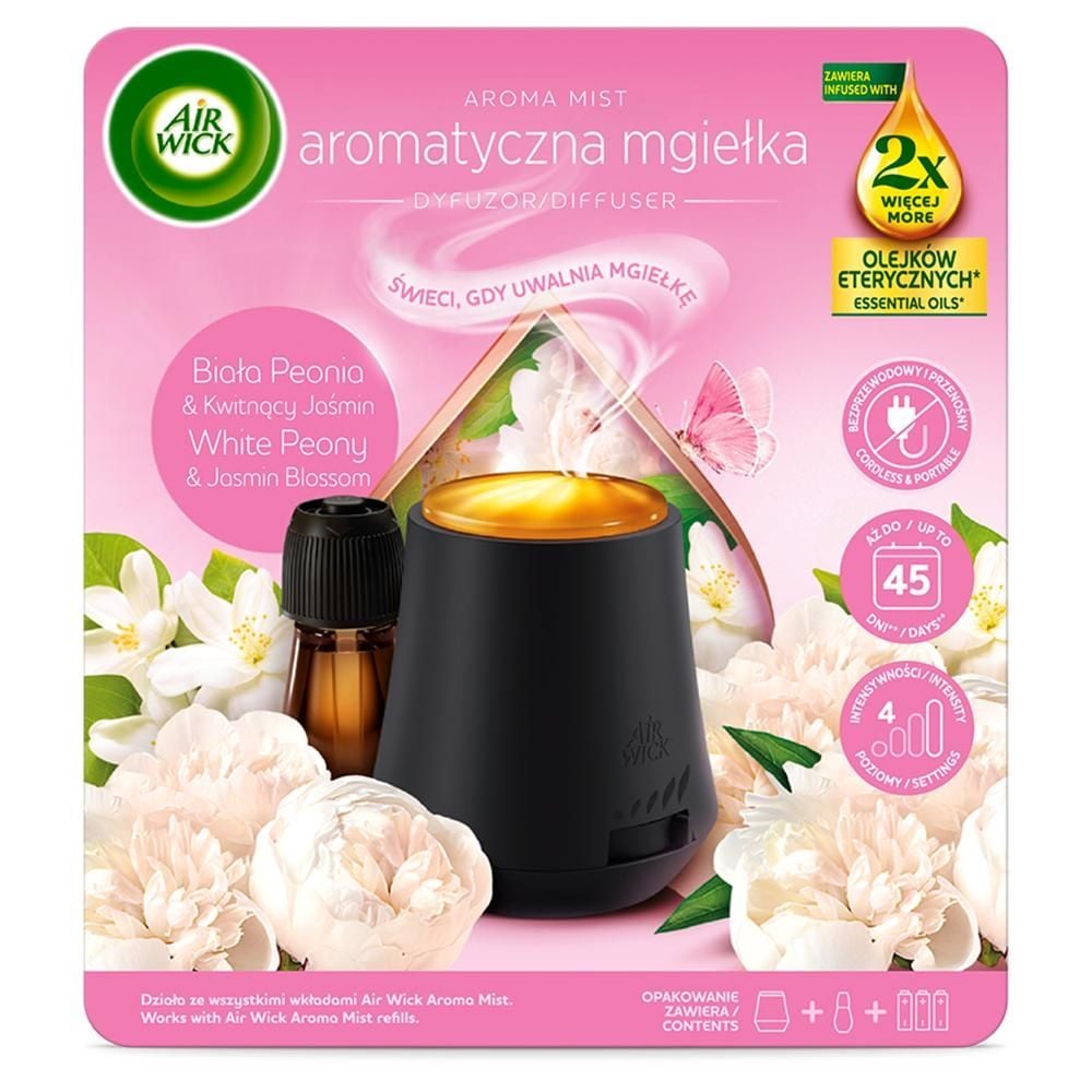Air Wick Aromatyczna mgiełka dyfuzor biała peonia & kwitnący jaśmin 20 ml