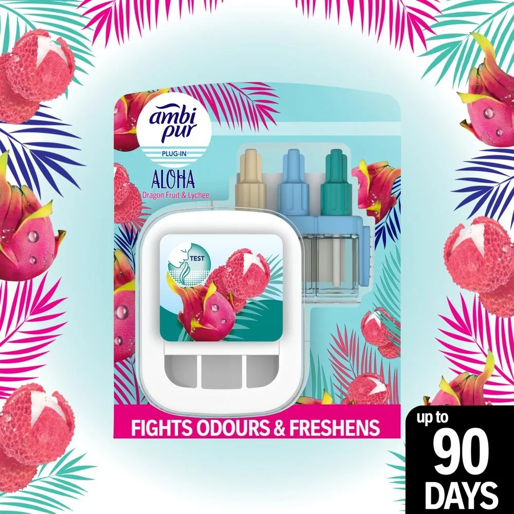 Ambi Pur 3Volution Elektryczny odświeżacz powietrza, zestaw startowy, Aloha 20 ml