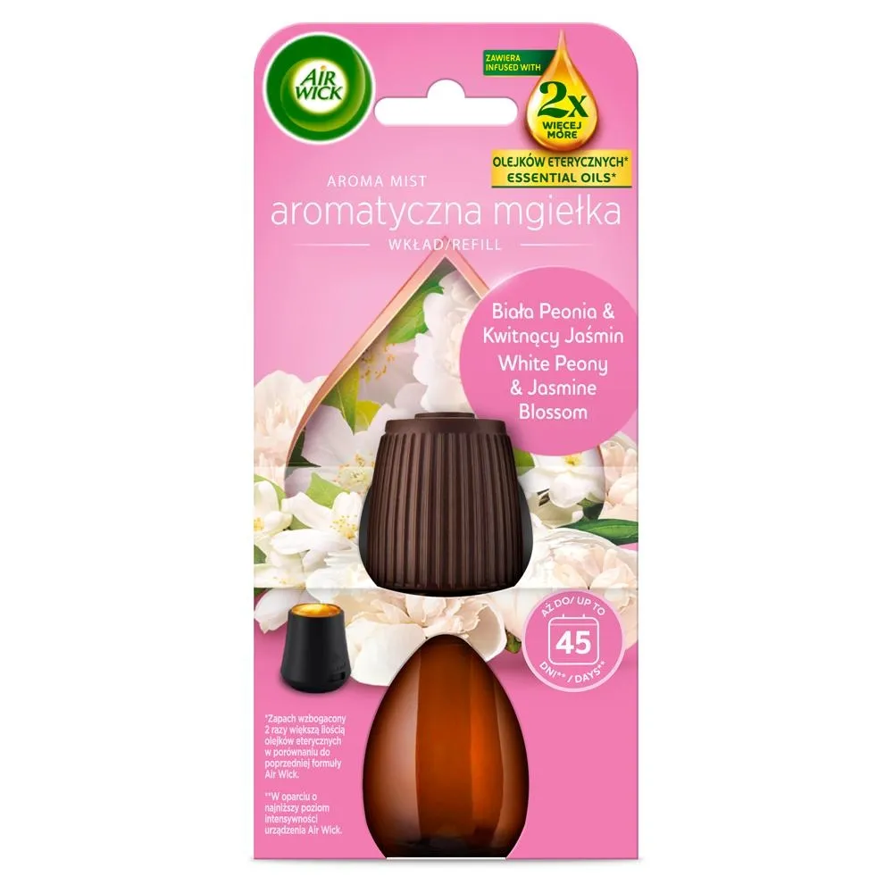 Air Wick Aromatyczna mgiełka wkład biała peonia & kwitnący jaśmin 20 ml